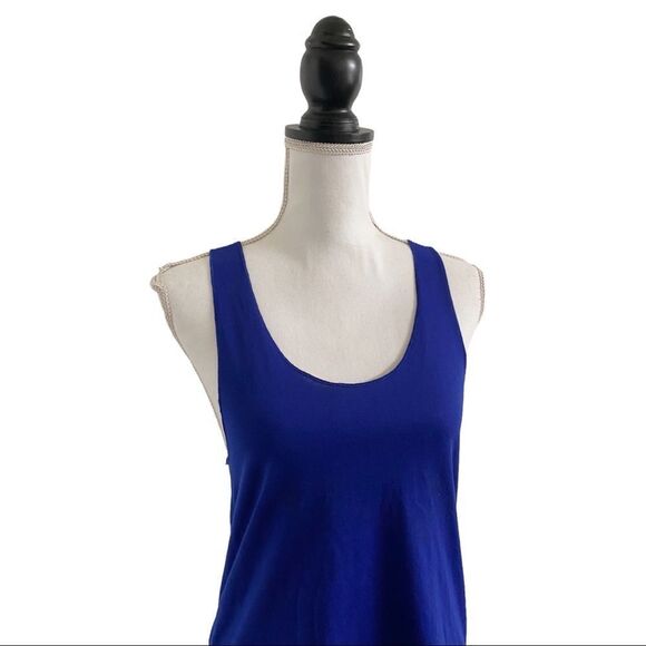 American Apparel 50/50 Collection Ladies Racerback Tank Top Lapis Blue Sz Large - Picture 3 of 6